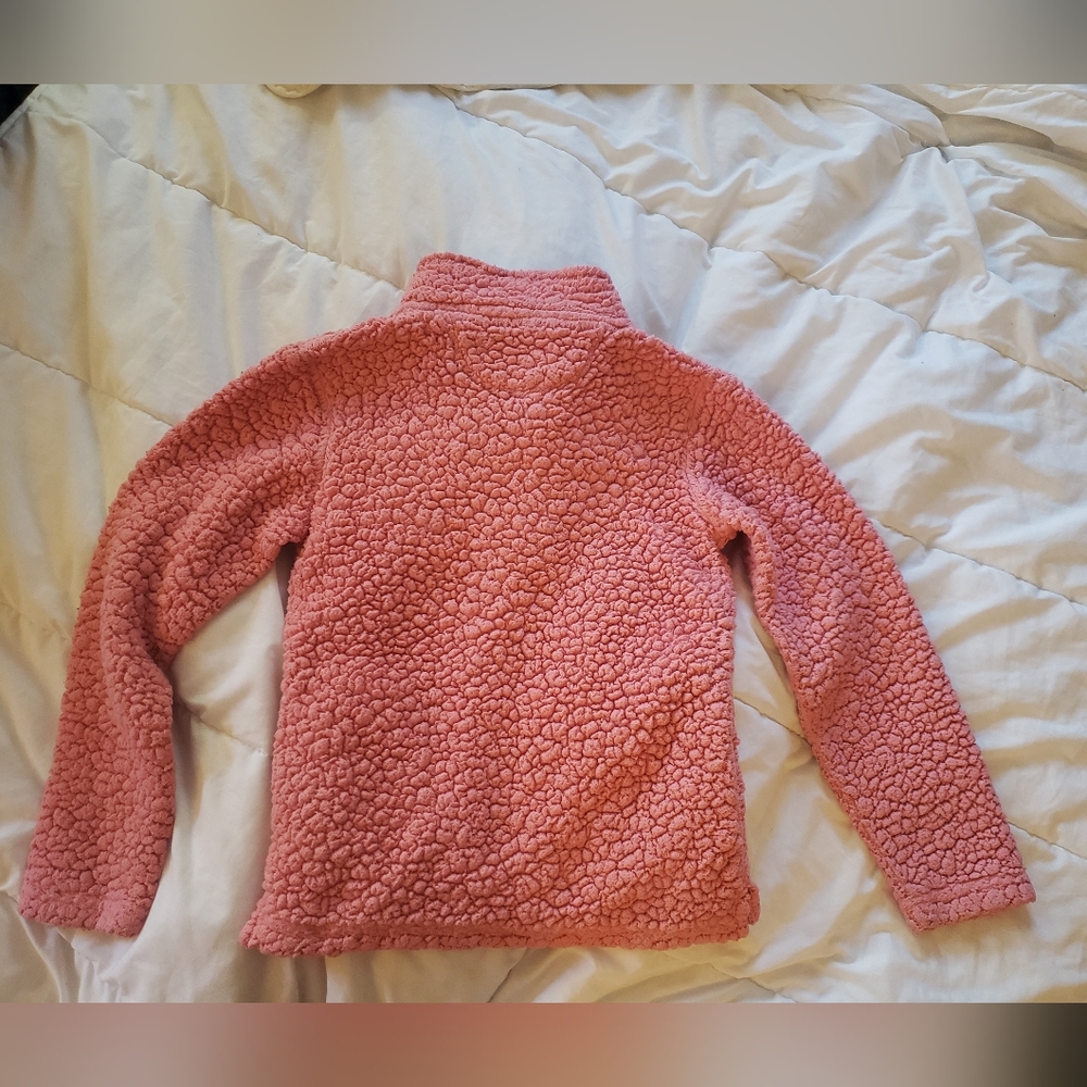 Cowgirl Legend Girls' Pink Sherpa Pullover - Picture 2 of 3